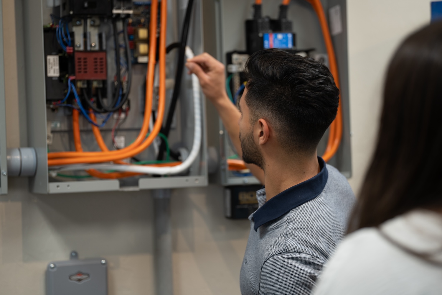 Complete installation with transfer switch